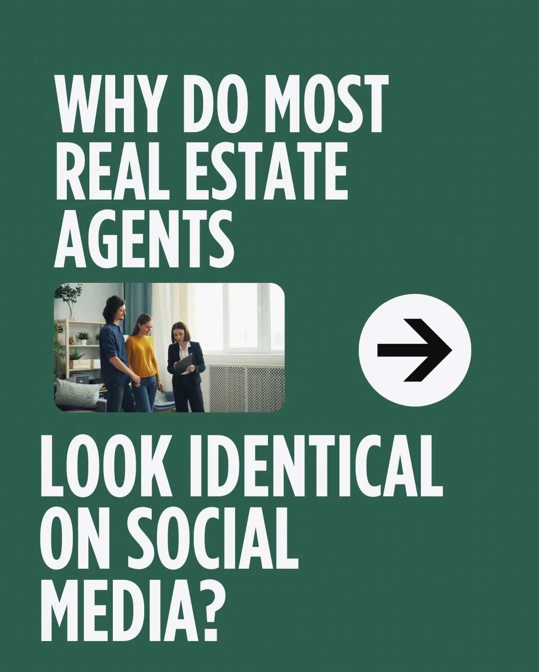 This is how you can stand on socials as an agent TODAY

Really think about this - when you meet people randomly who are interested in buying a home and don&rsquo;t know anything about you, what do you tell them?

Do you tell them that you have a hous