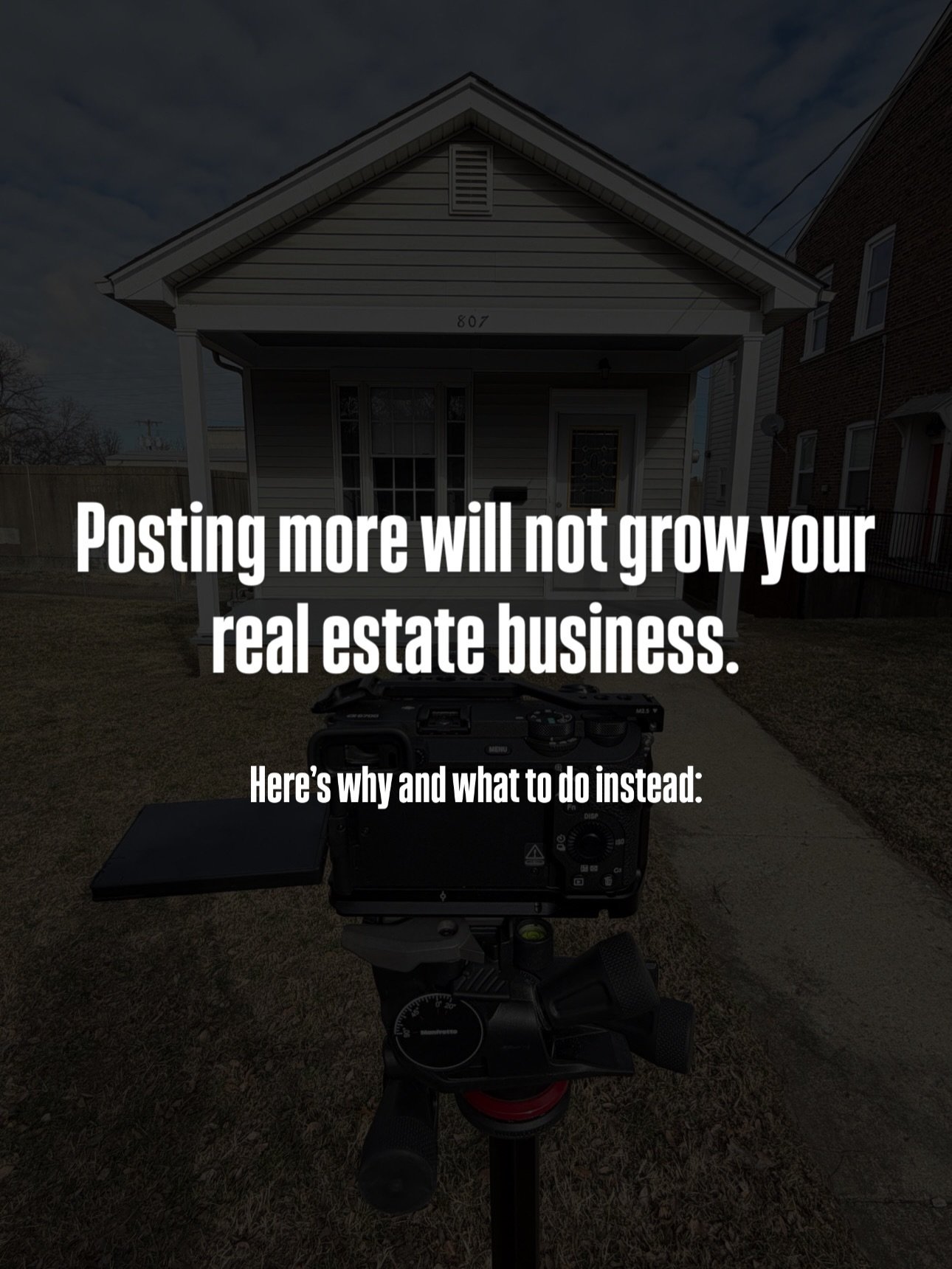 Posting more will not grow your real estate business.

Most agents post every day.
Very few get clients from it.

That&rsquo;s not a consistency problem.
It&rsquo;s a strategy problem.

We hear this all the time:
&ldquo;I&rsquo;m posting daily and no