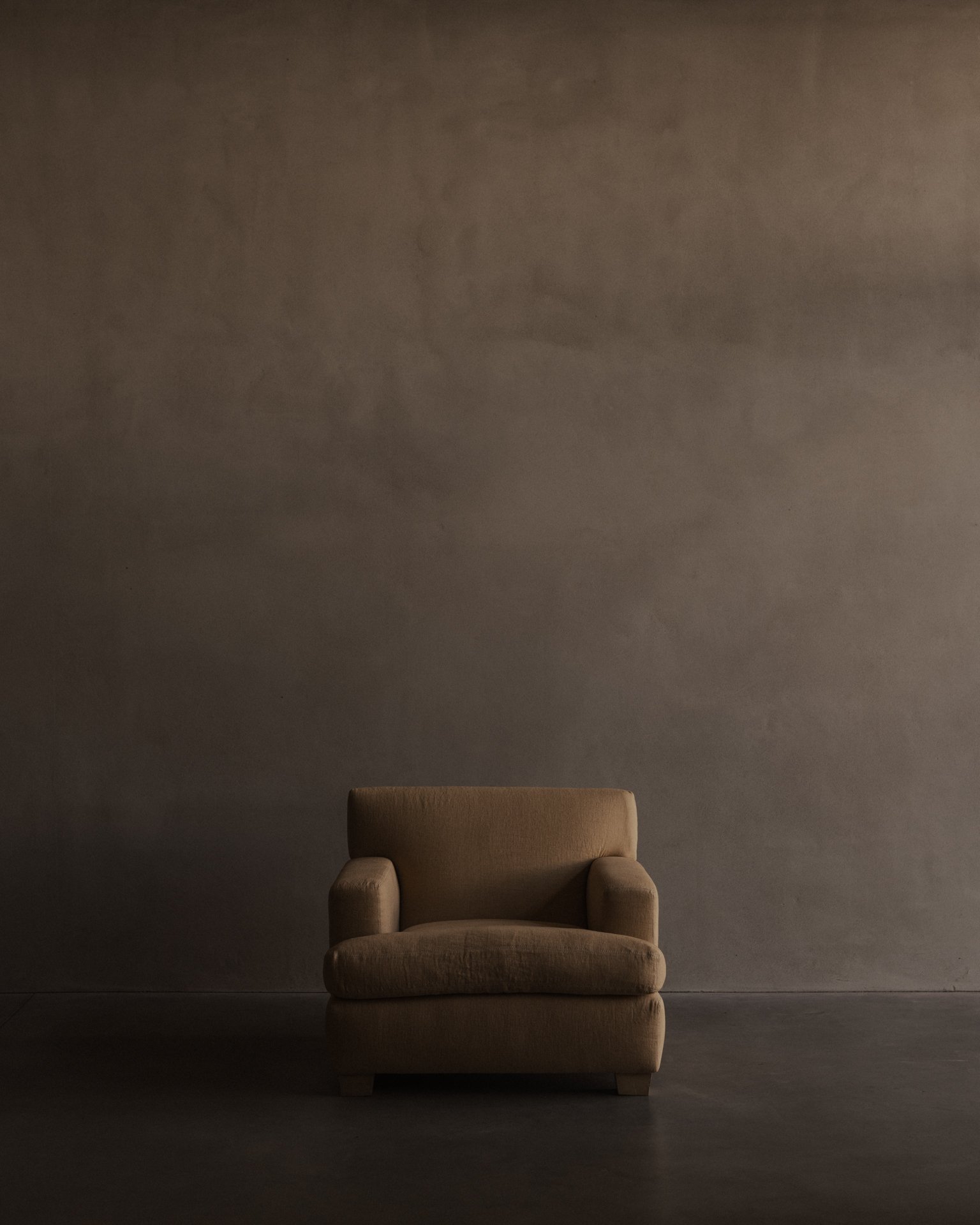 Pair of Club Armchairs after Jean-Michel Frank and Adolphe Chanaux, Butter Yellow Belgian Linen Giorgio Armani Peter Marino