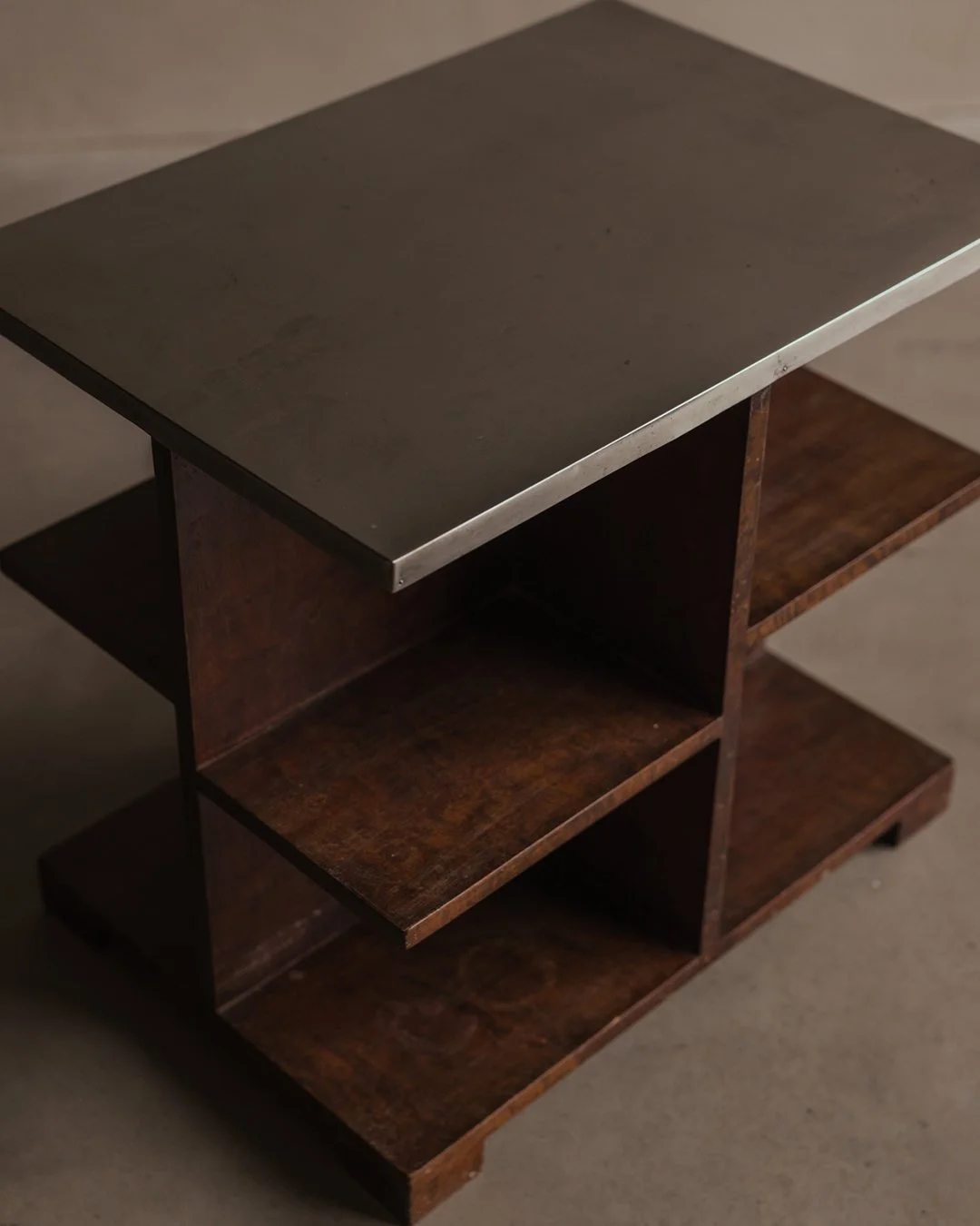 Axel Larsson - Smoker’s Table with Metal Top_art Deco Scandinavian