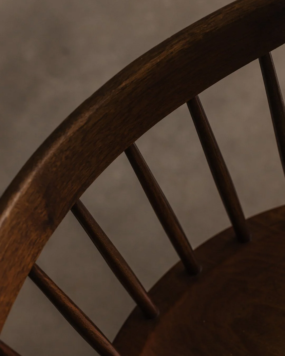 Set of four wooden Mira Chairs designed by George Nakashima and made by Walter Downs, 1956–1957, in walnut and poplar