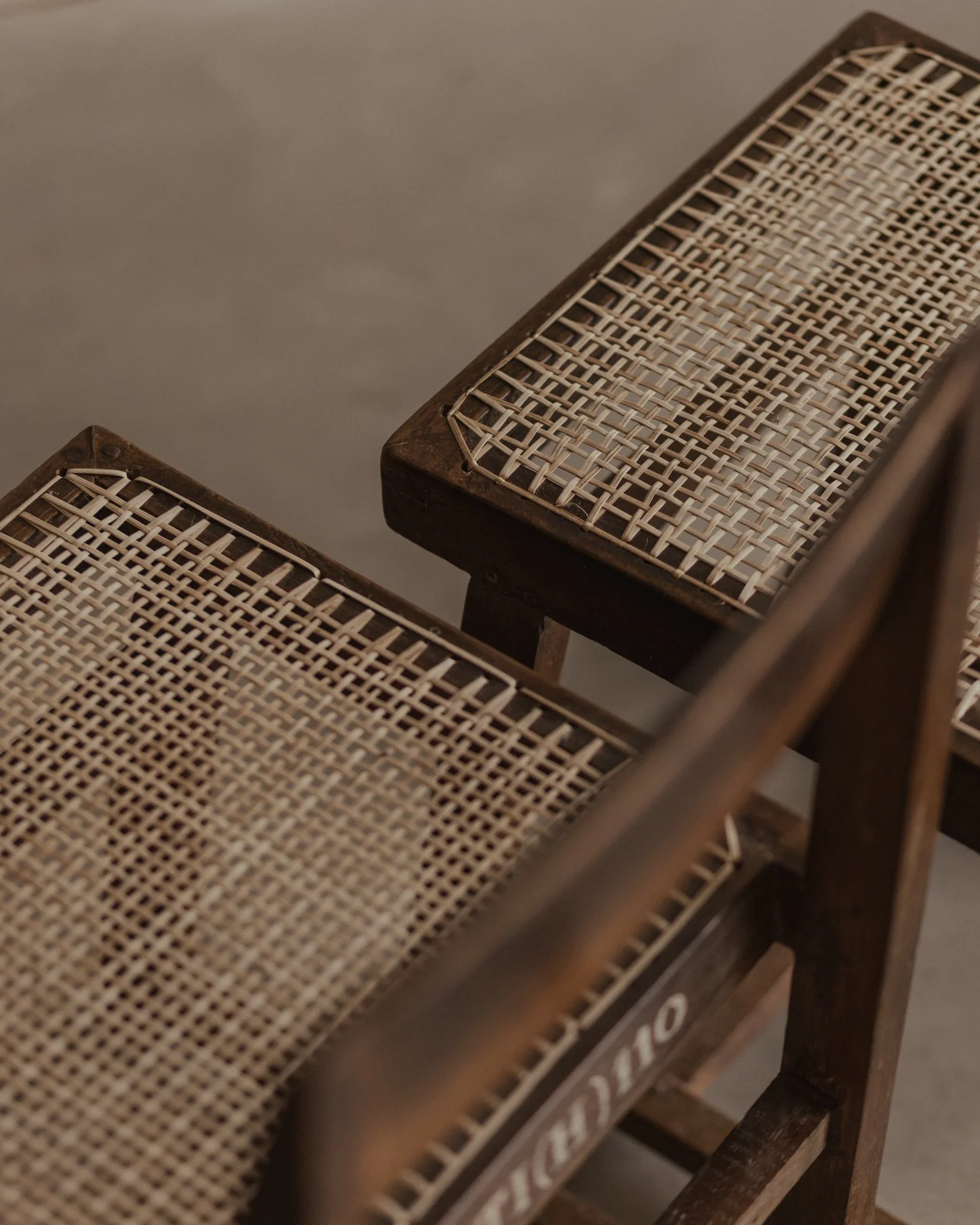 Authentic PJ-SI-54-A box chairs by Pierre Jeanneret - Chandigarh - India - Bicci de Medici - Design Gallery