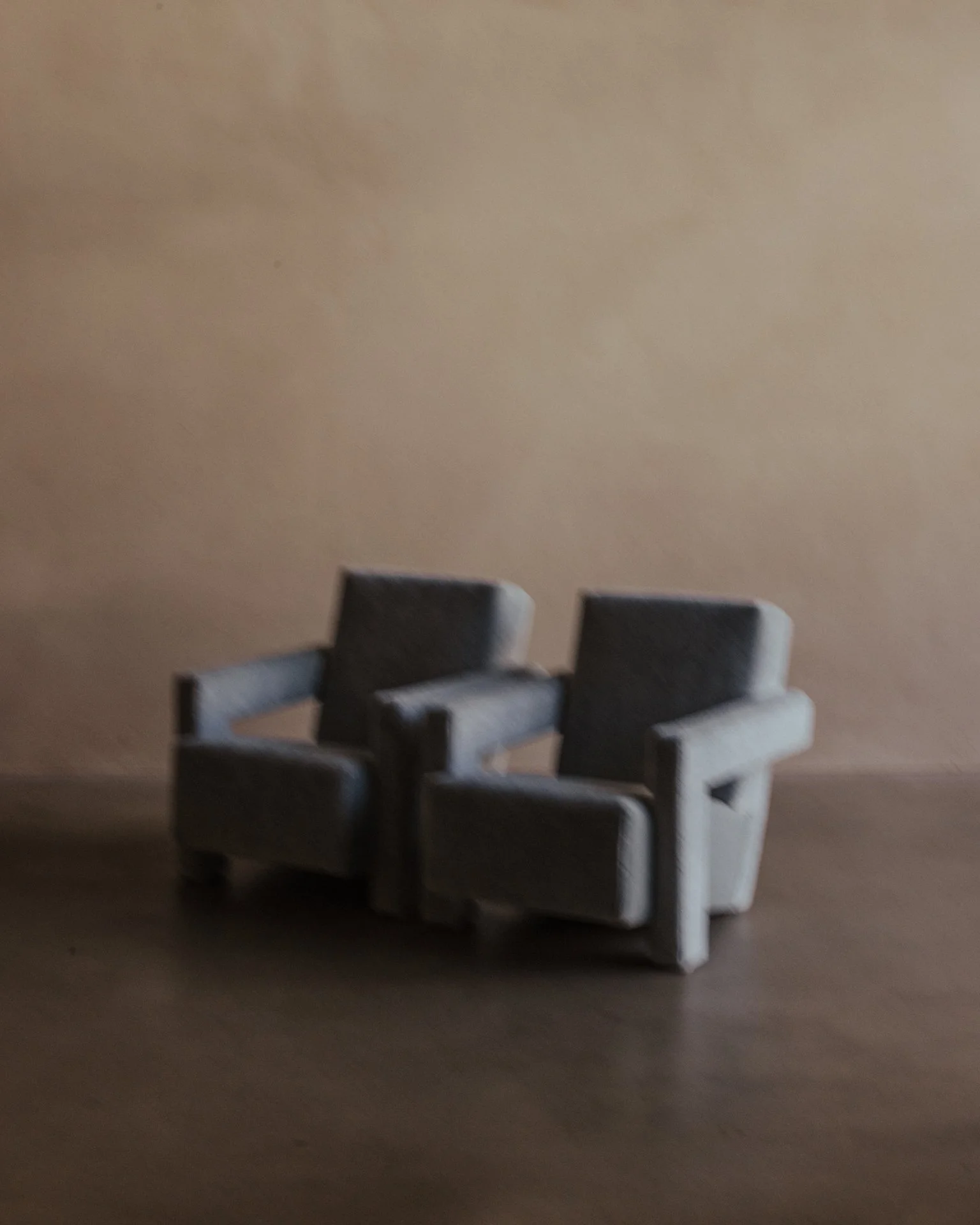 Pair of Utrecht Armchairs by Gerrit Thomas Rietveld for Cassina, Powder Blue