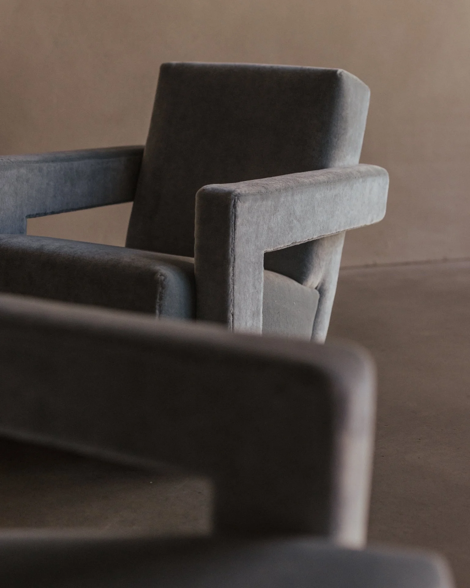 Pair of Utrecht Armchairs by Gerrit Thomas Rietveld for Cassina, Powder Blue