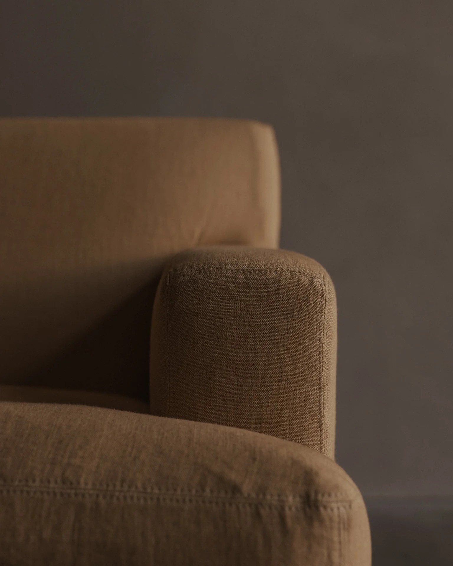Pair of Club Armchairs after Jean-Michel Frank and Adolphe Chanaux, Butter Yellow Belgian Linen Giorgio Armani Peter Marino