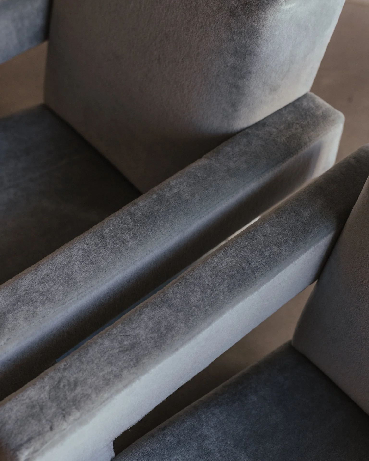 Pair of Utrecht Armchairs by Gerrit Thomas Rietveld for Cassina, Powder Blue
