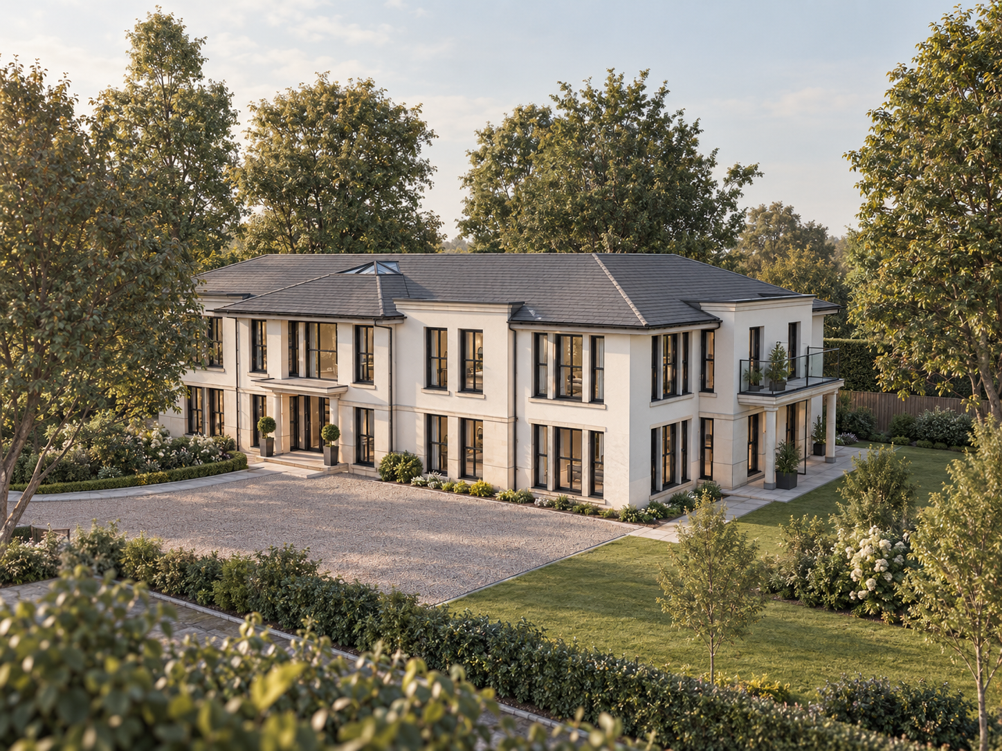 New detached house design shown in a photoreal CGI