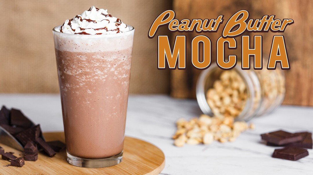 If you love the taste of Peanut Butter and Chocolate you will love this new Peanut Butter Mocha.