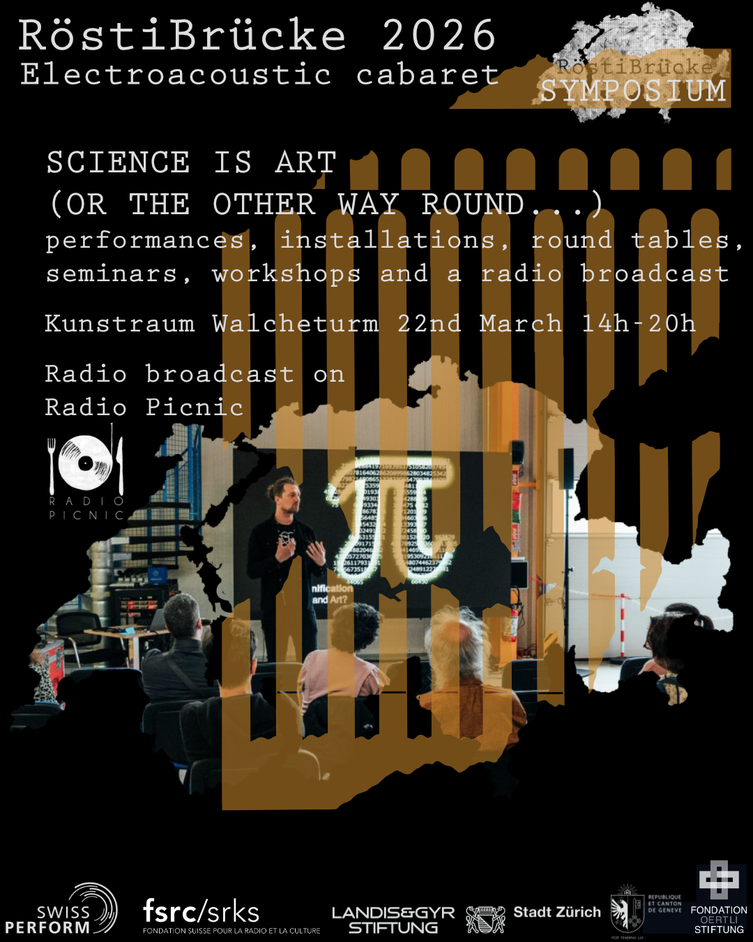 RöstiBrücke Symposium 2026 - Science is Art (or the other way round..)-Kunstraum Walcheturm, Zürich, CH