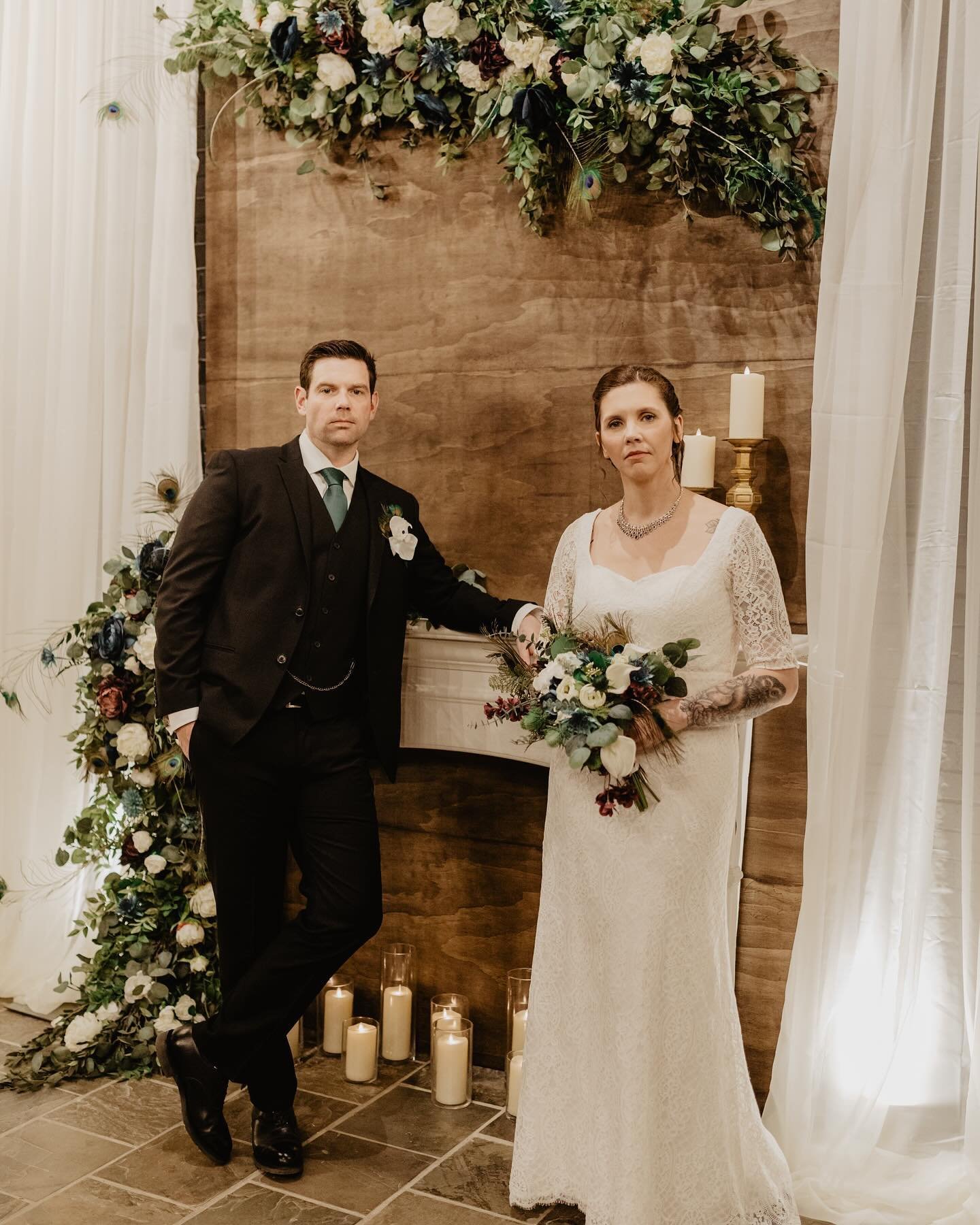 ✨Another Love Story shared at The Social. Mary Ellen &amp; Mike, it was a pleasure to be a part of it all. 
.
Photography: @laceyhillphotos 
Lux Faux Florals: @onedayaffair 
Venue: @onedaysocialaffair .
.
#intimatewedding #microwedding #weddingvenue 