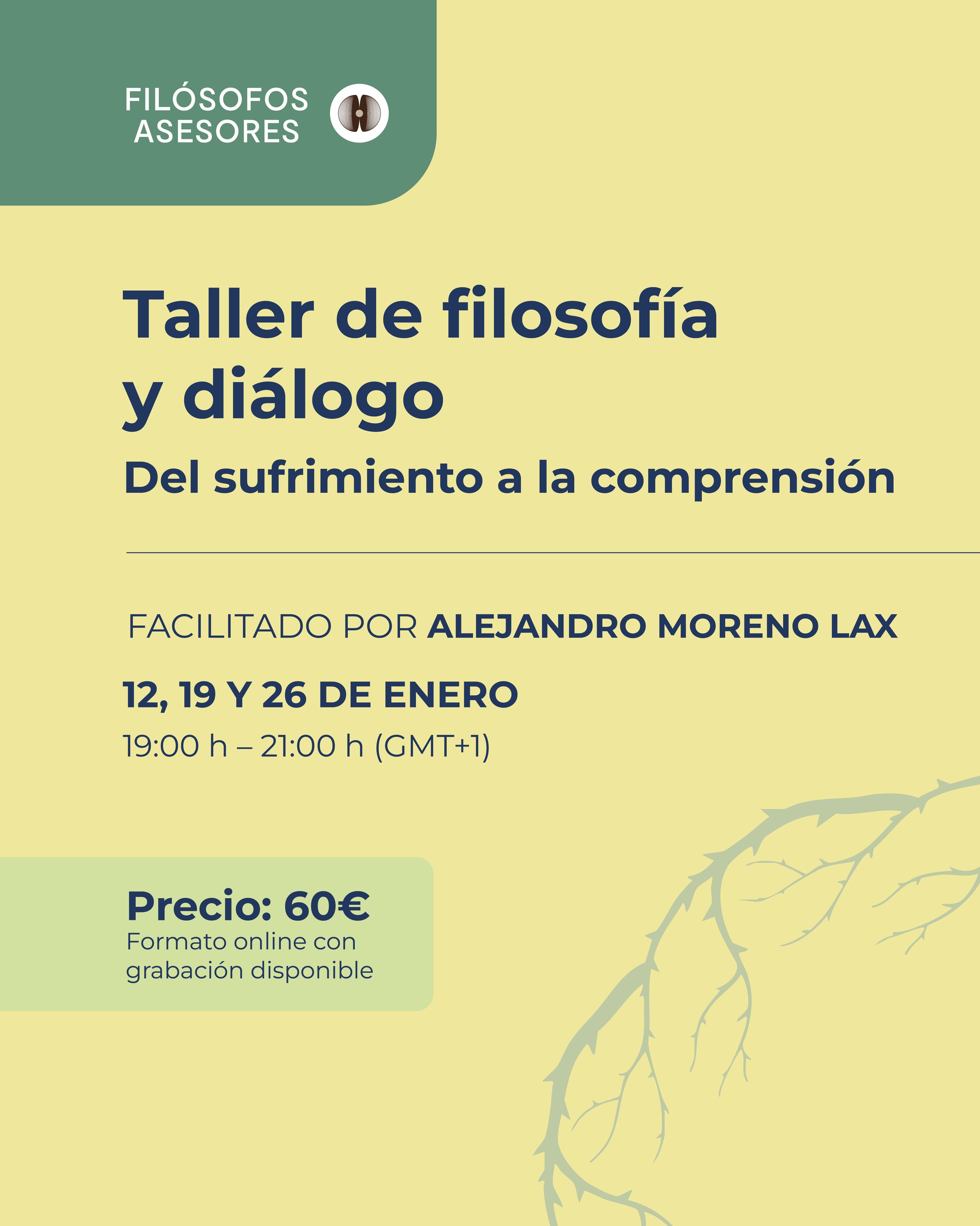 Taller de filosofía enero 2026