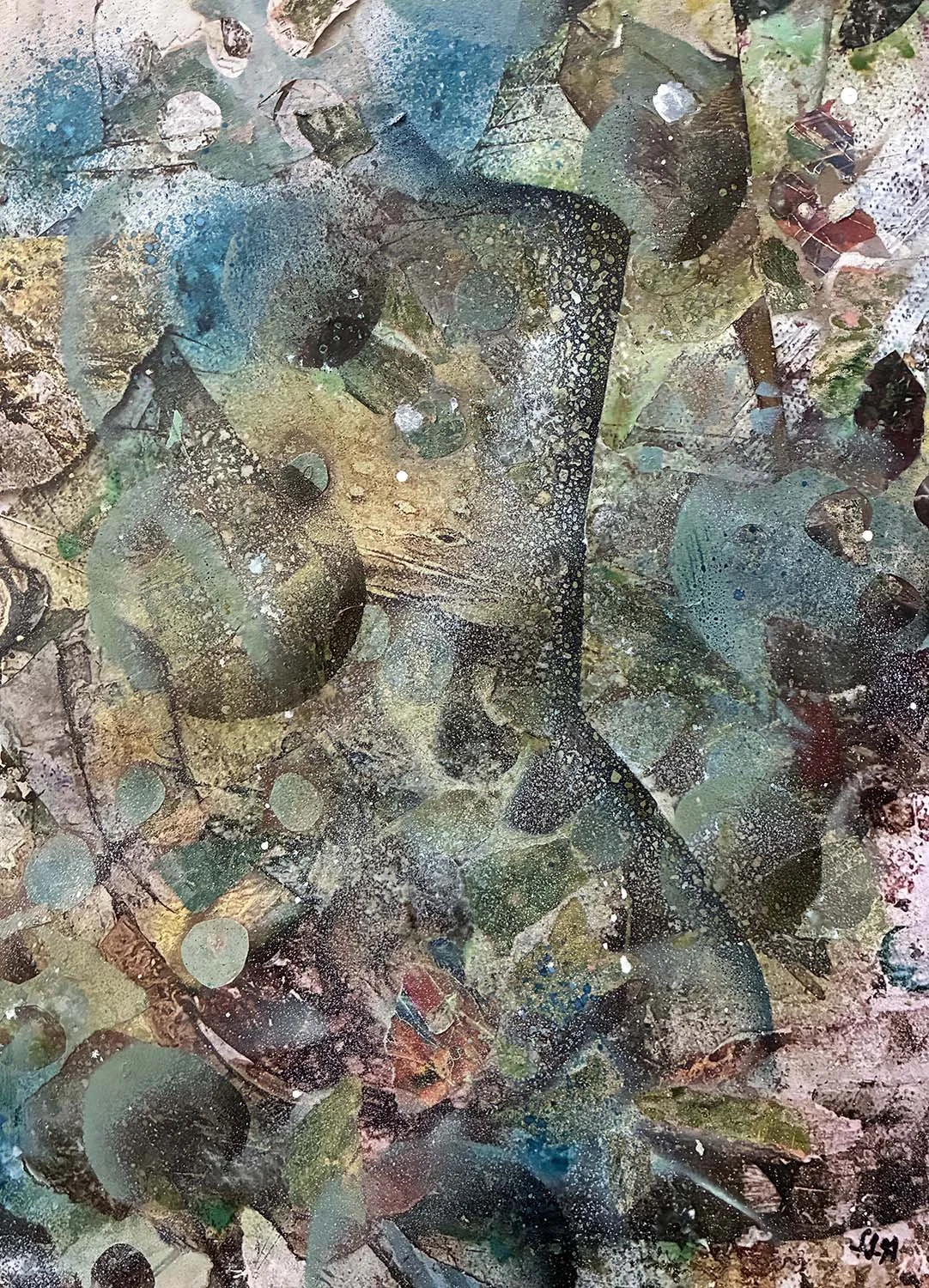 Integrated  Acrylic enamel & ink on paper 20x30