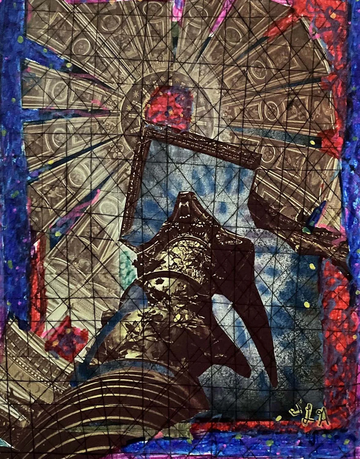 Cathedral Painted collage 8x10