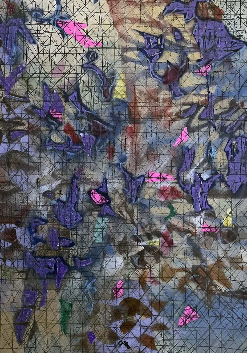 Preferred Seating  Mixed media on paper 15x20