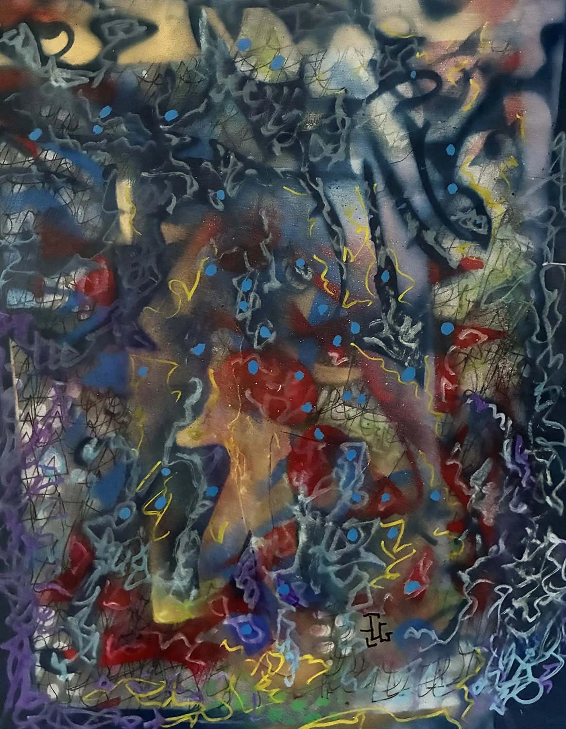  Character Building  Mixed media on paper 10x13