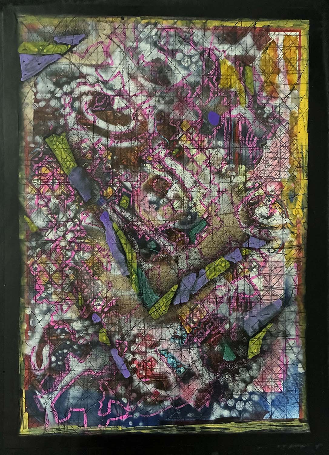  Infolding  Mixed media on paper 11x14
