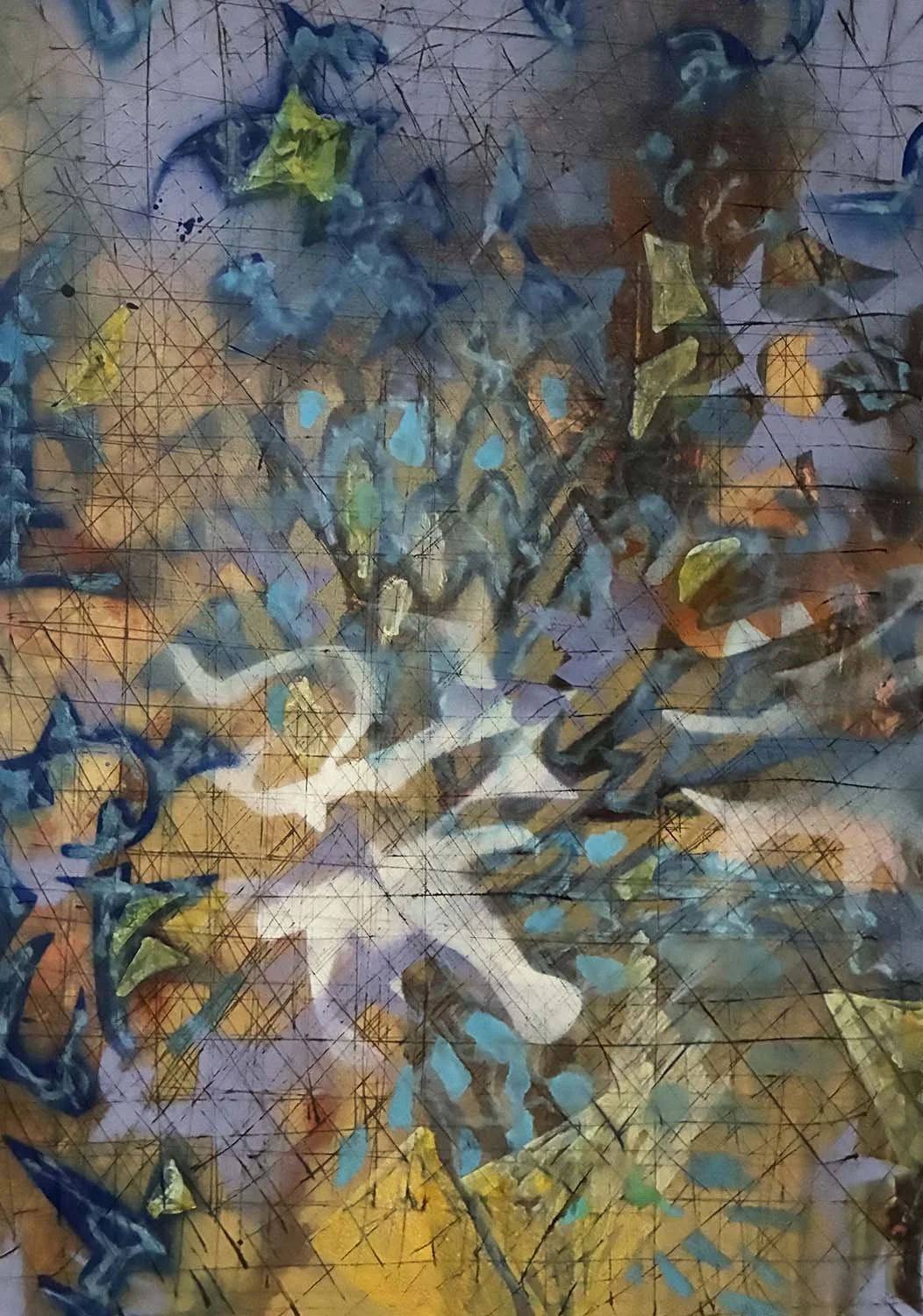  Emanation  Mixed media on paper 9x13