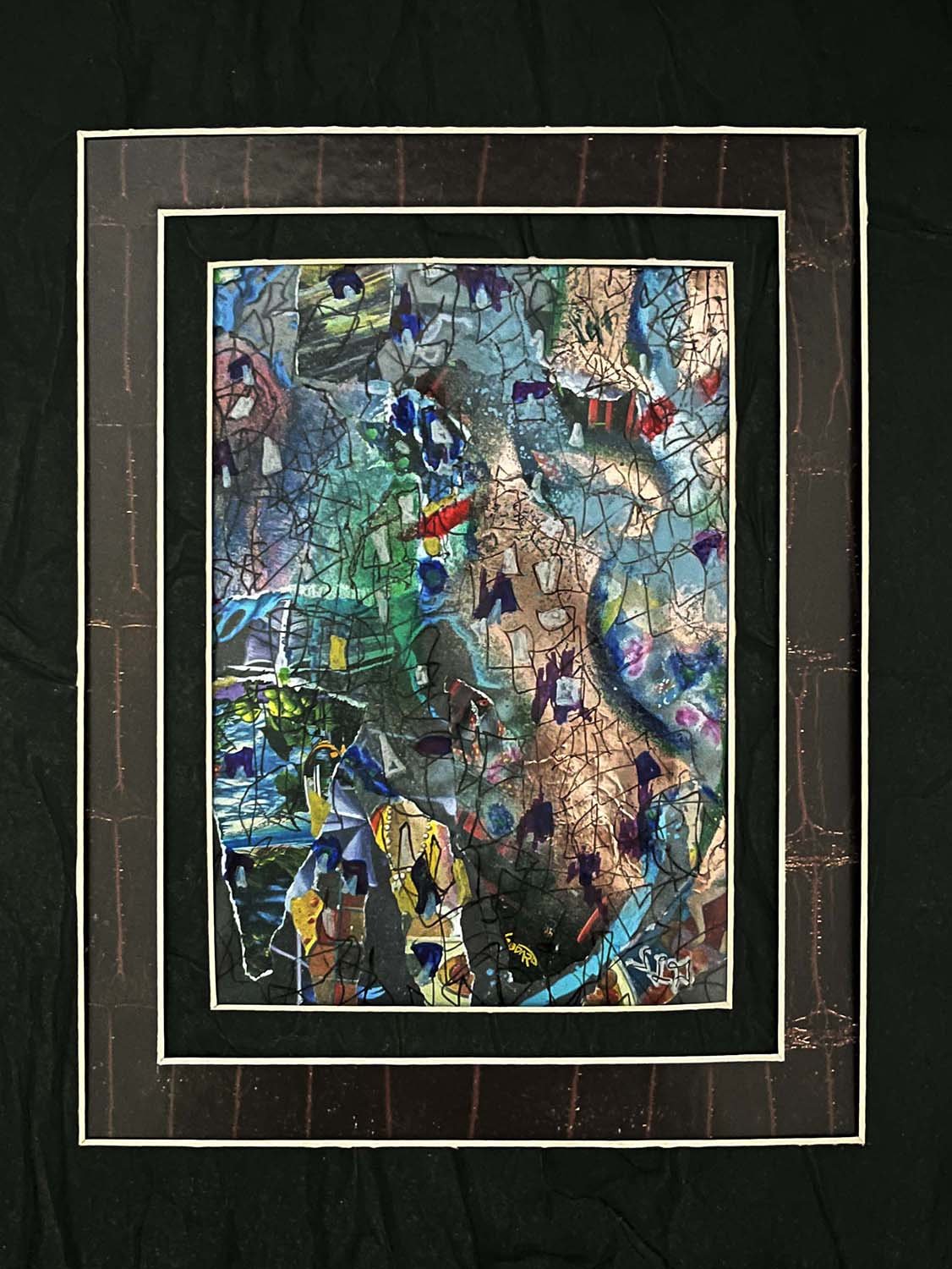 Sky Tower Painted collage 5x7