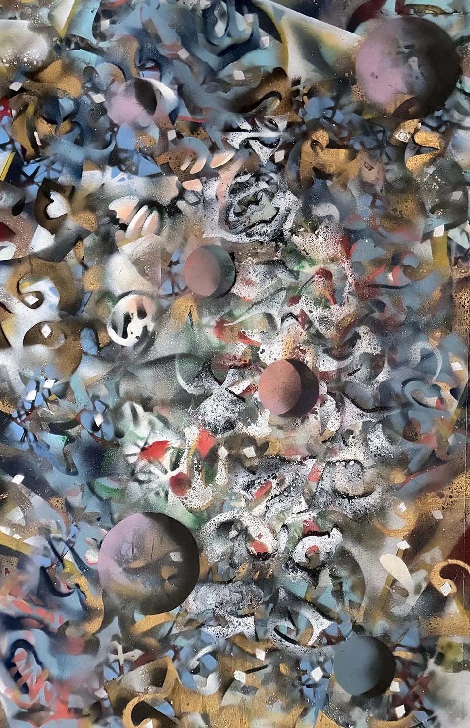  Creation Myth  Acrylic enamel & ink on paper 24x36