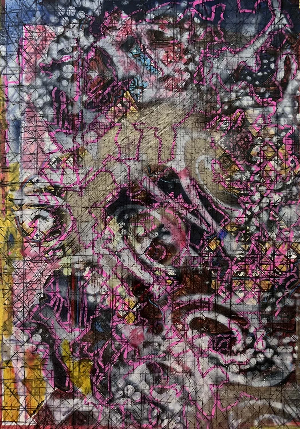 Poem  Mixed media on paper 11x14