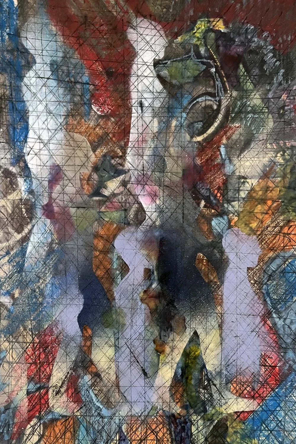 Tocqueville Voters  Mixed media on paper 11x14