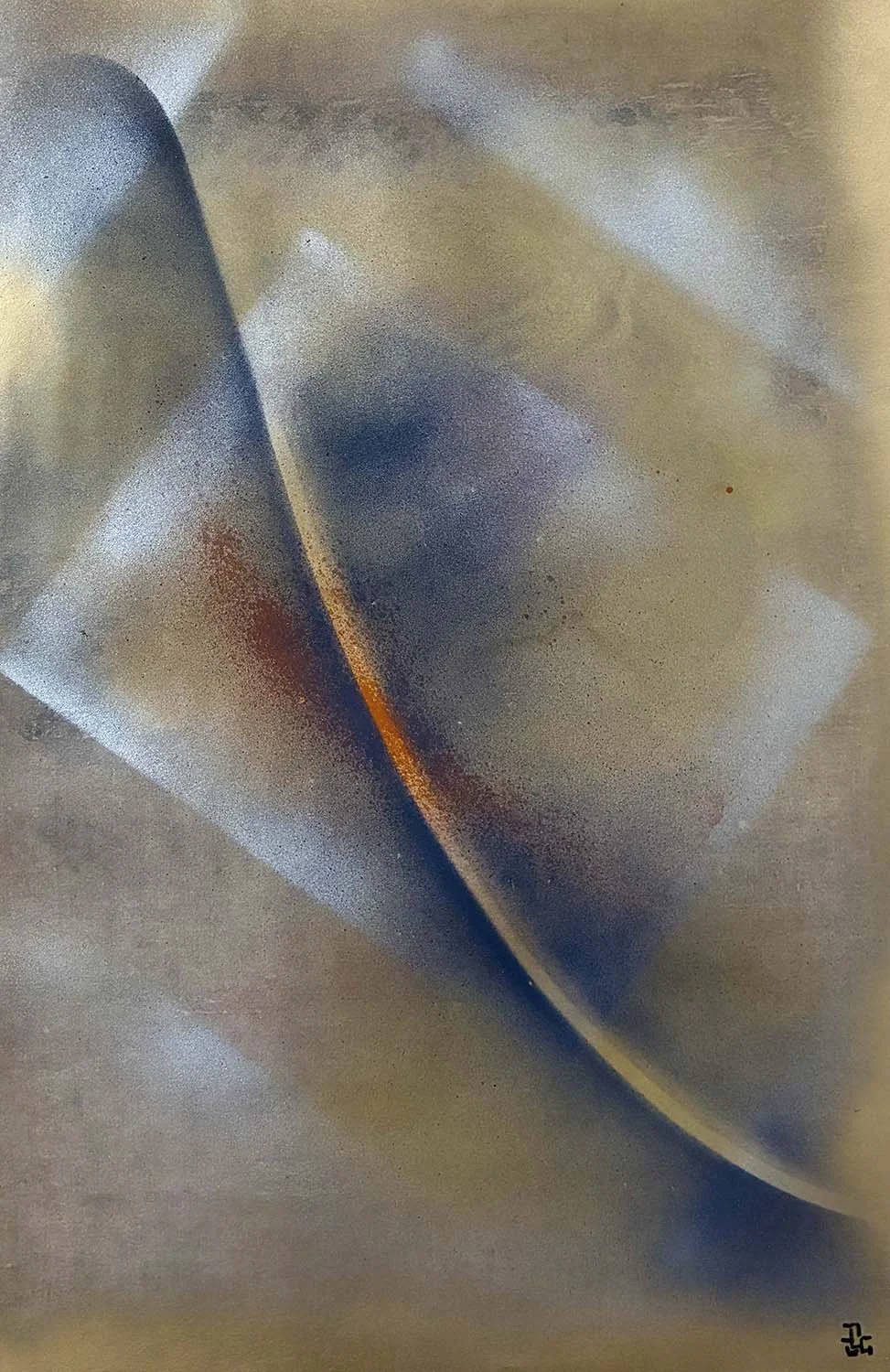  Middling  Acrylic enamel on paper 24x30