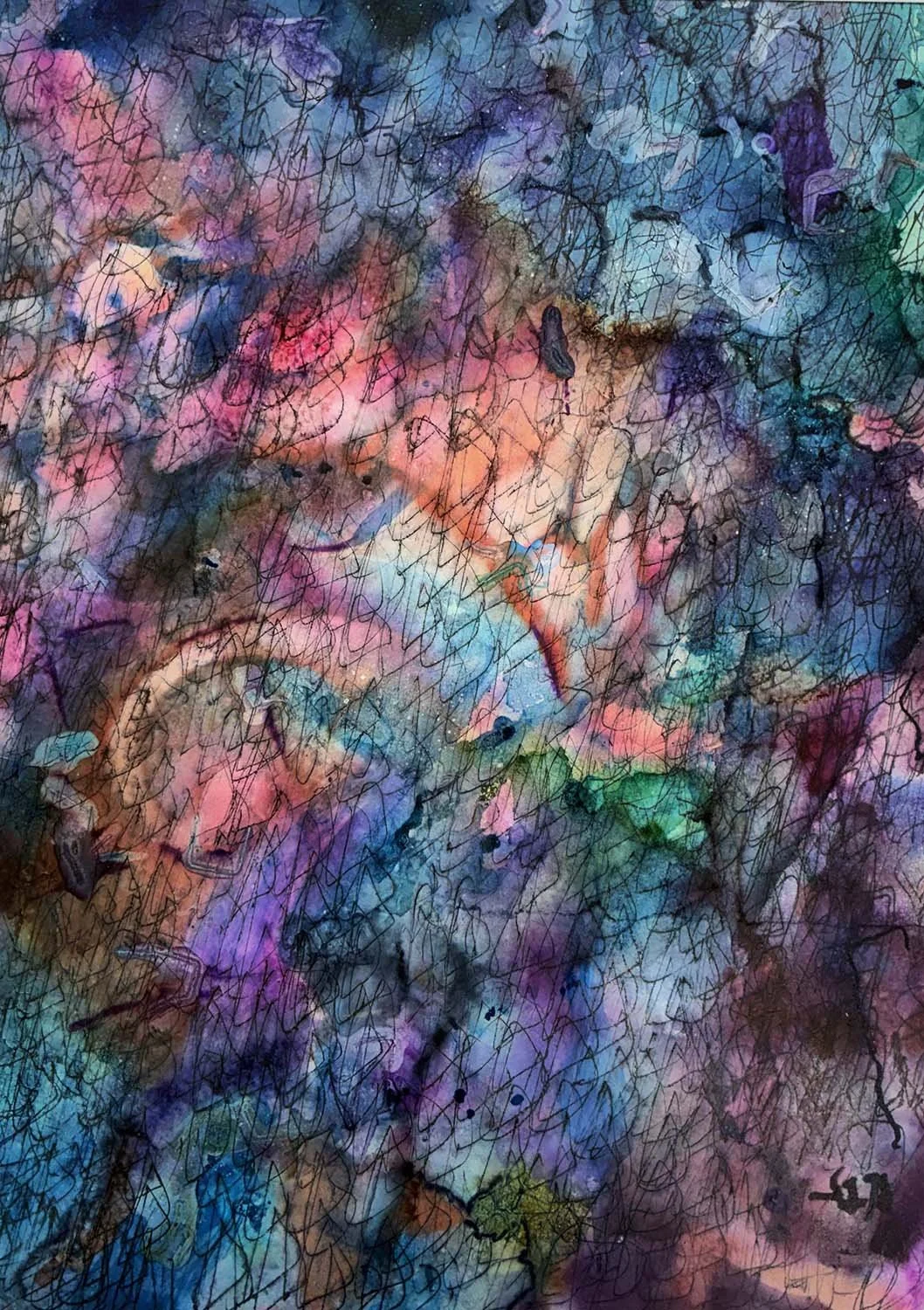  A Play of Light  Ink on paper 8x11