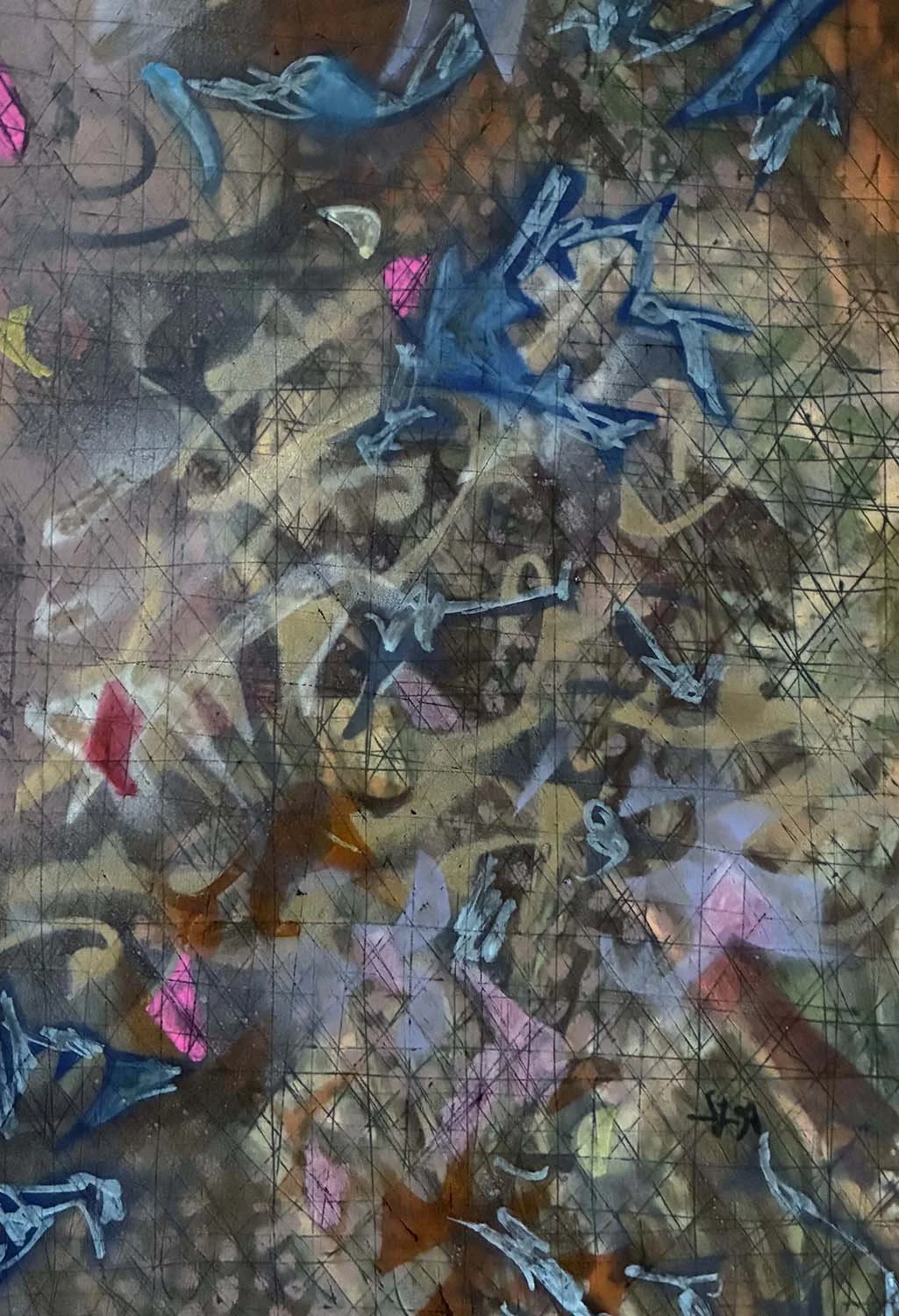  Meaningful Babble  Mixed media on paper 10x13