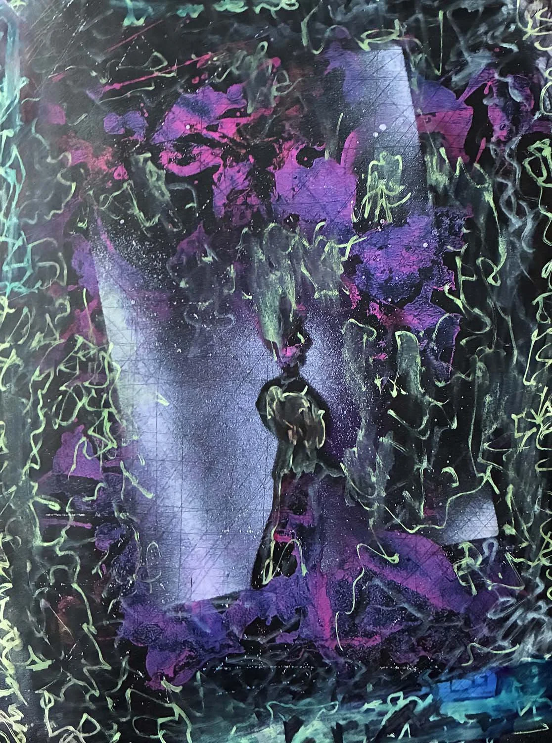  Stagecraft  Mixed media on paper 8x11