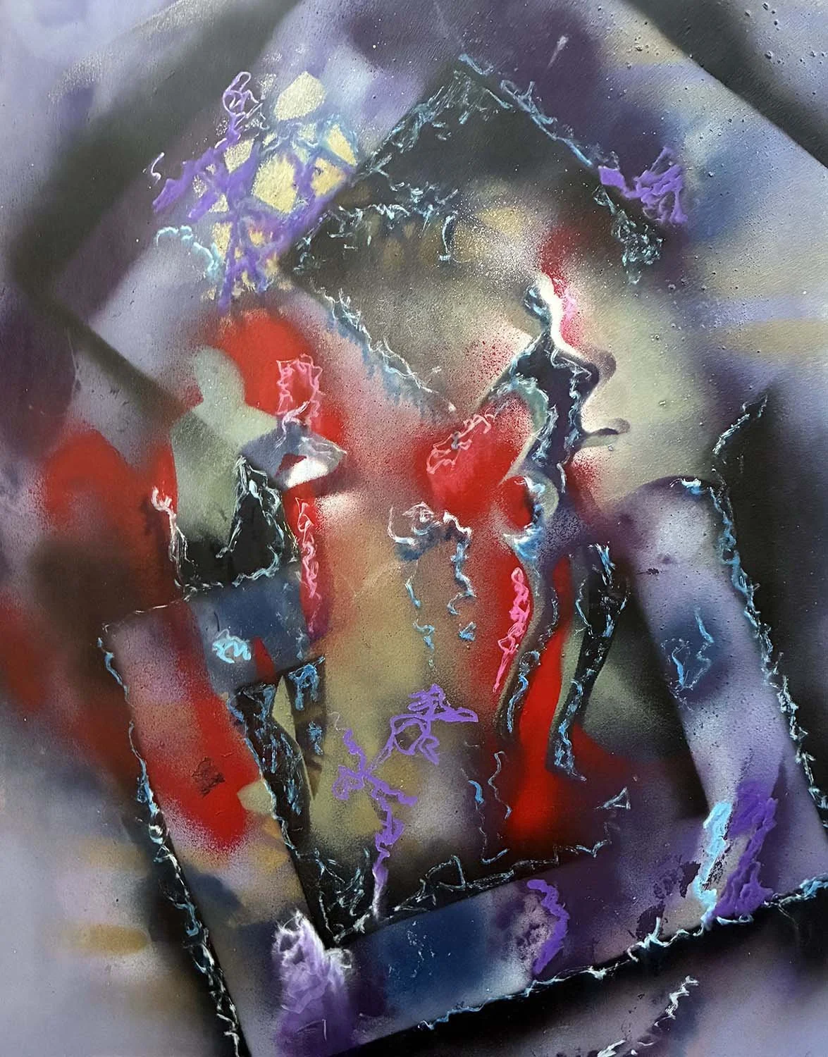  The Bliss Trap  Mixed media on paper 14x18