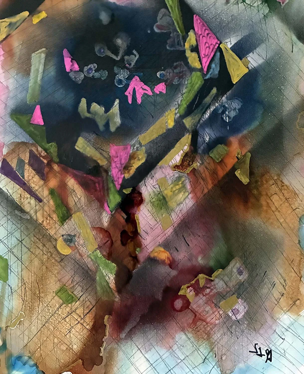  Escape  Mixed media on paper 11x14