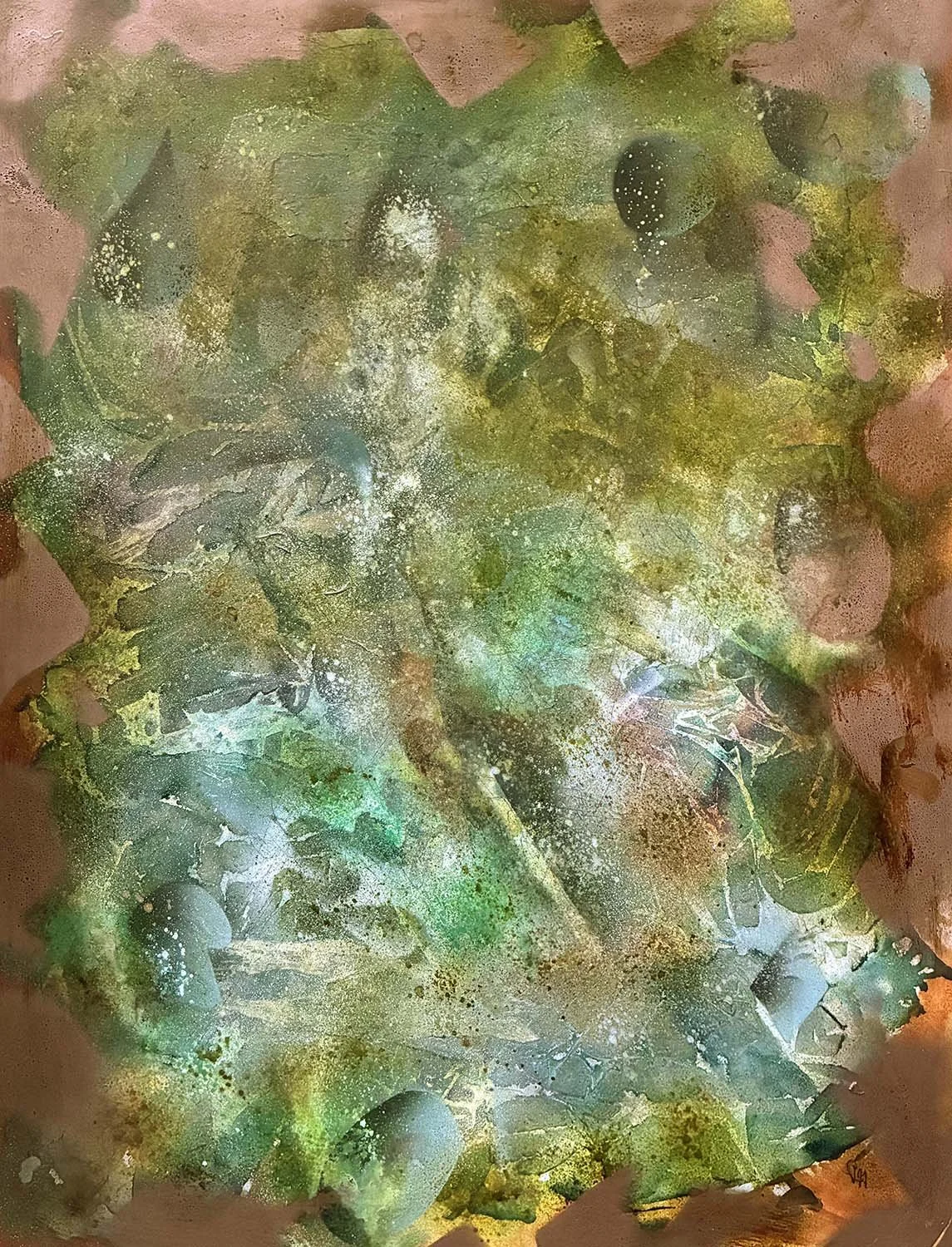  Arise  Acrylic enamel & ink on paper 24x30