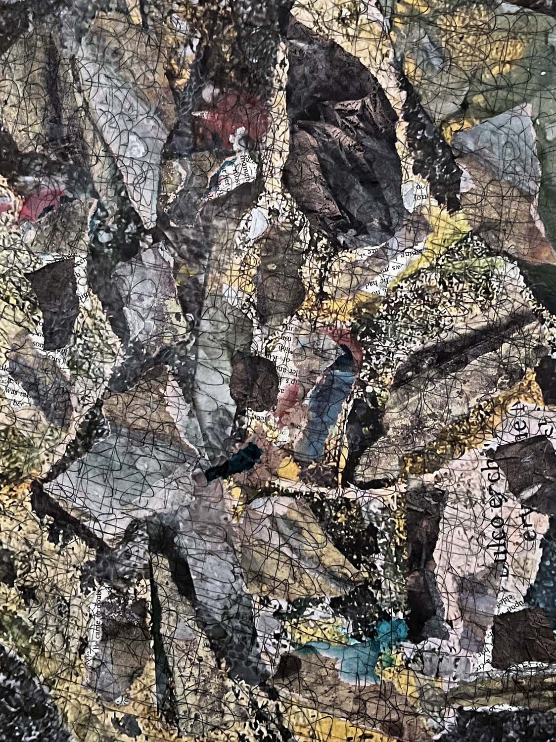 Indentation Painted collage 11x14
