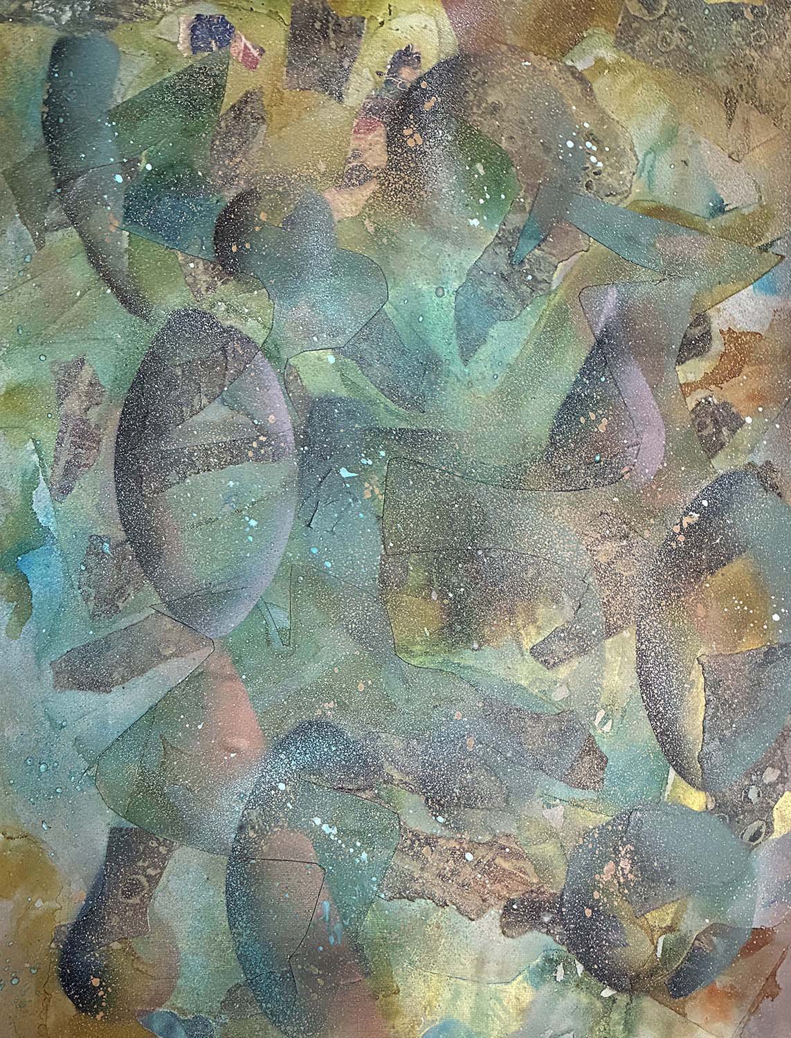  Formal Solids  Acrylic enamel on paper 16x20