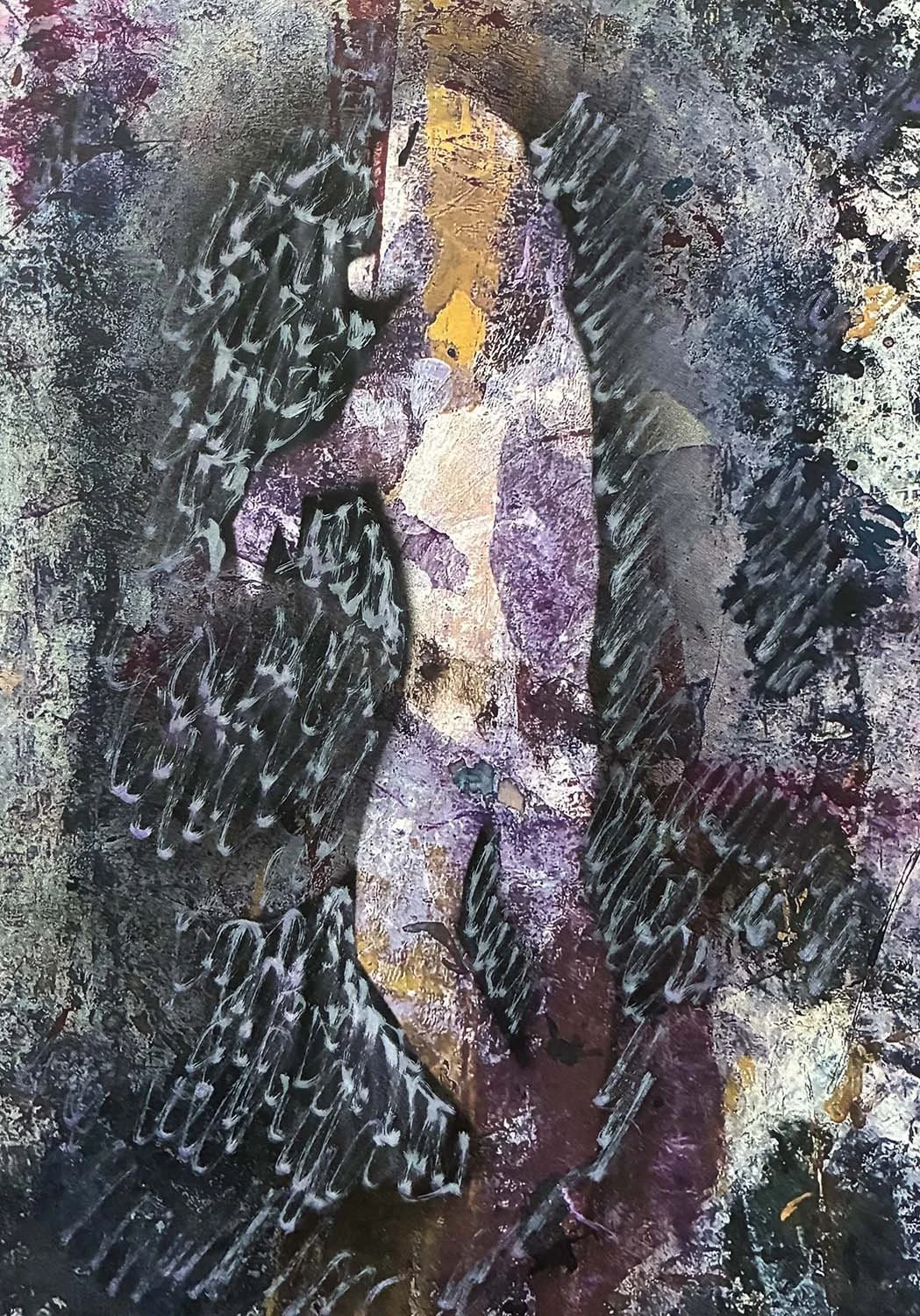  Dream Girl  Mixed media on paper 8x11