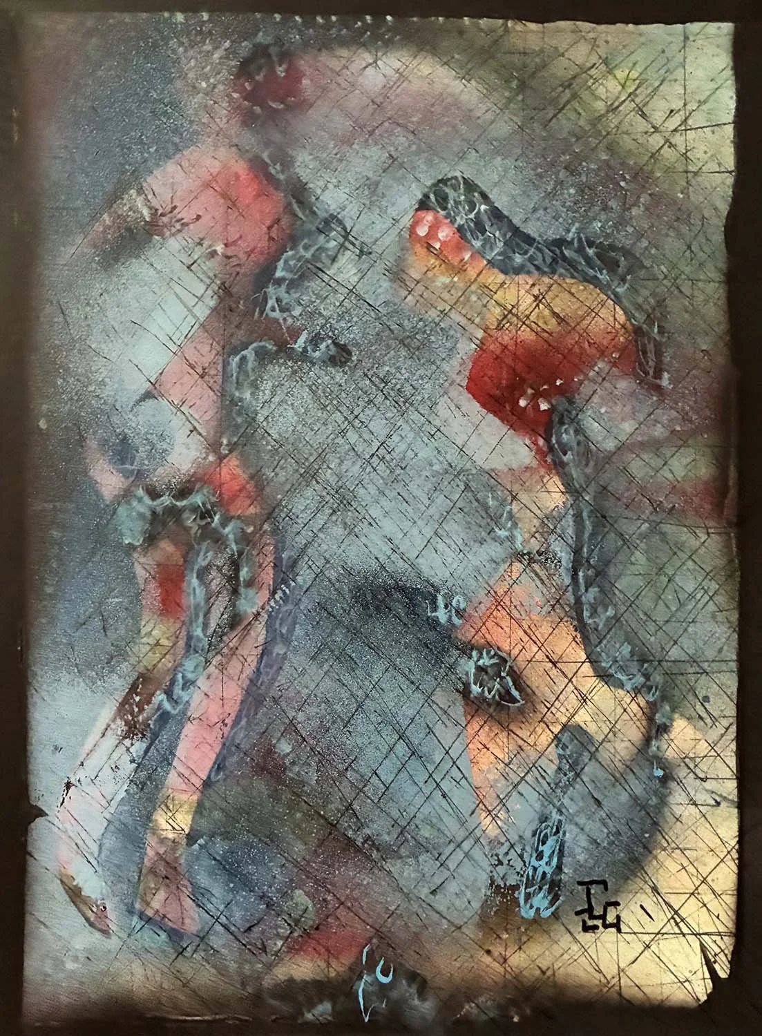  Together  Mixed media on paper 8x11