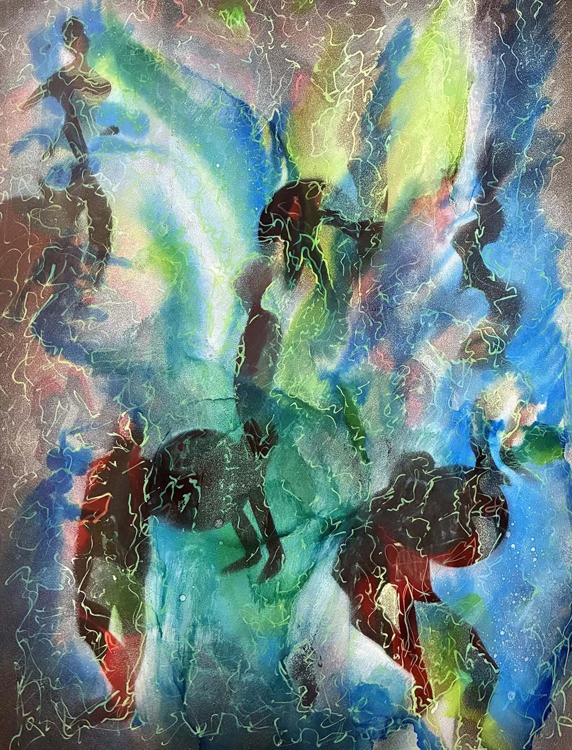  The Play’s the Thing  Mixed media on paper 16x20