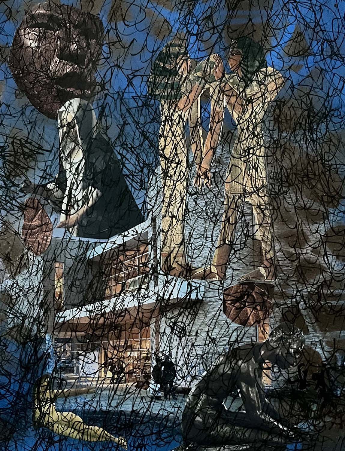 Imagined Past Painted collage 9x12