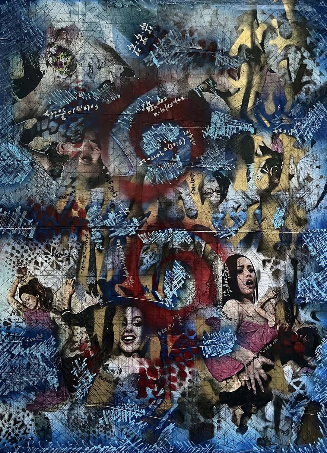 Change of Scenery Painted collage 21x29