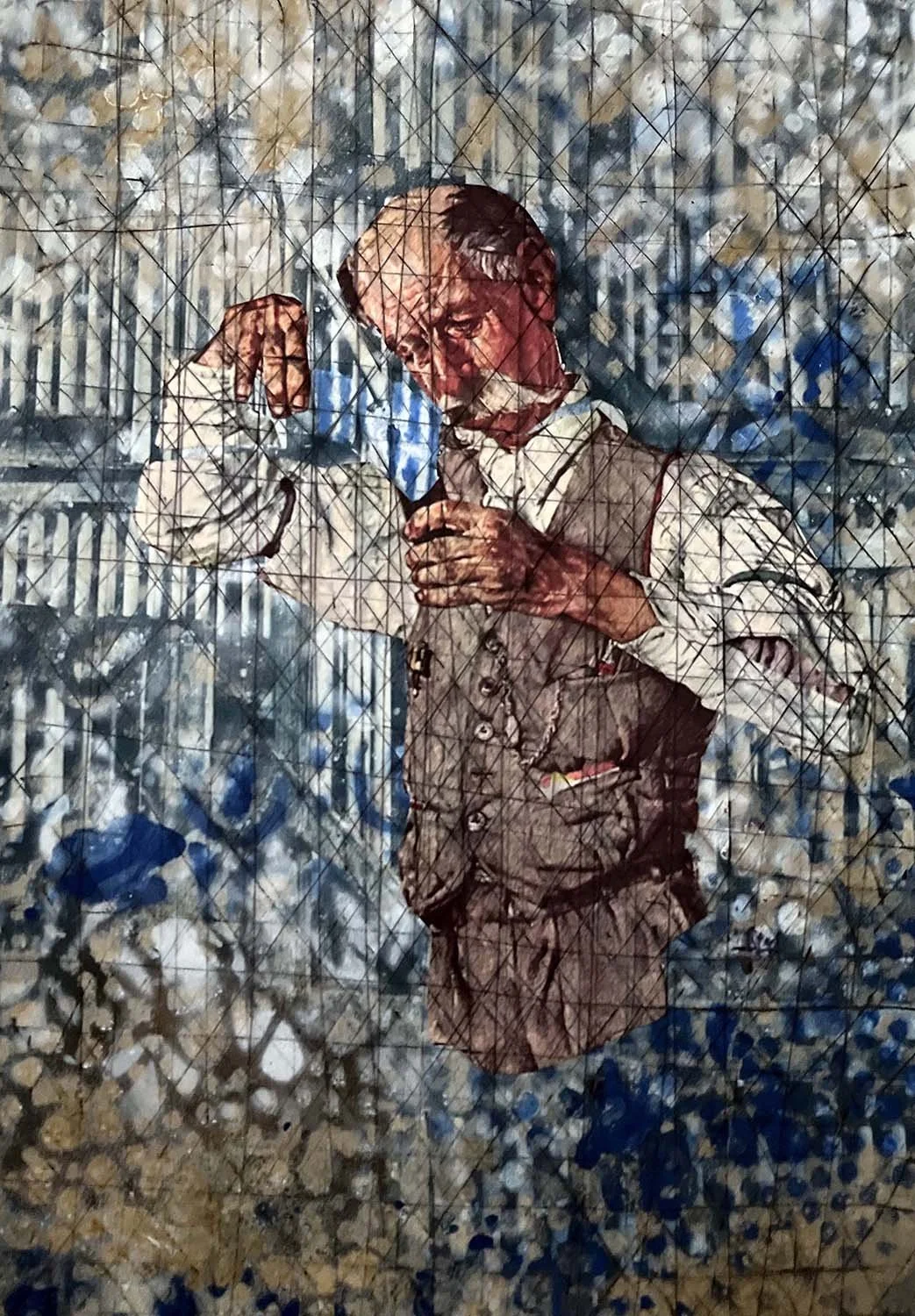 Apothecary Painted collage 9x11