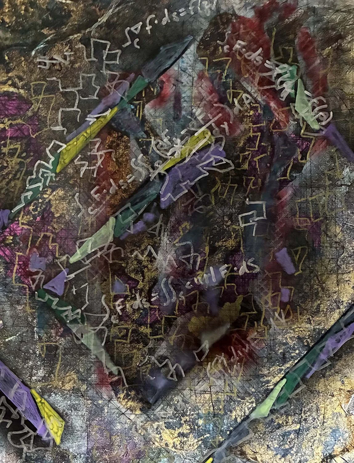  Effaced  Mixed media on paper 11x14