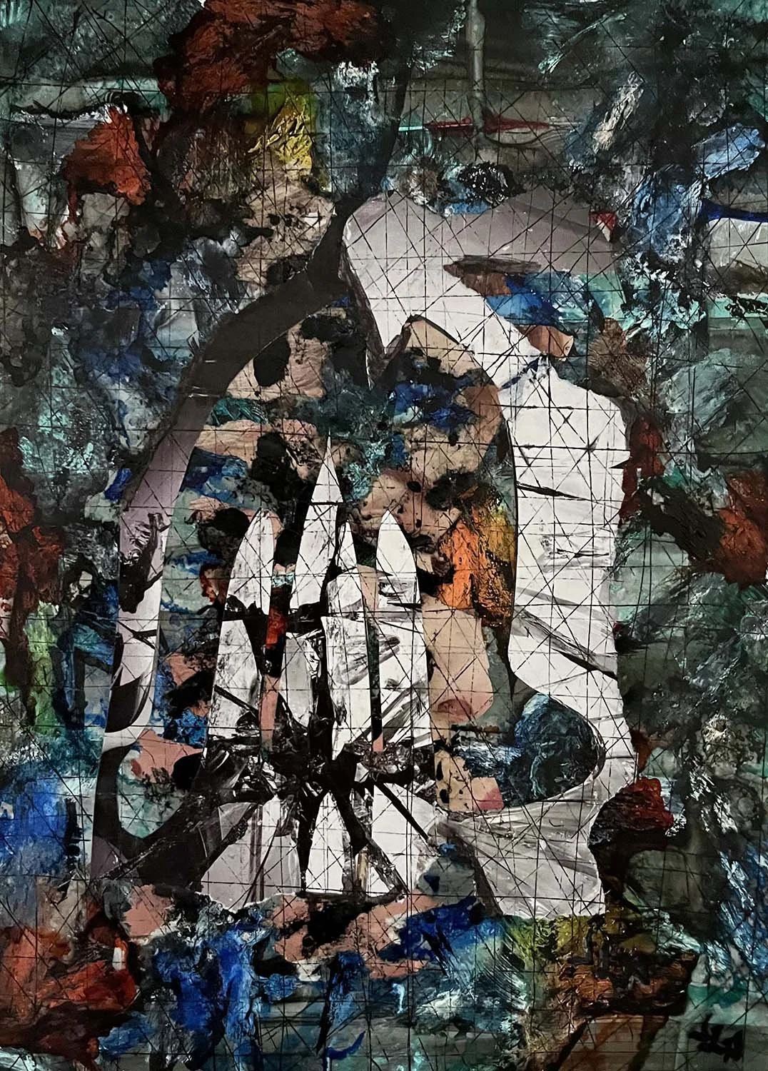The Brood Painted collage 8x11