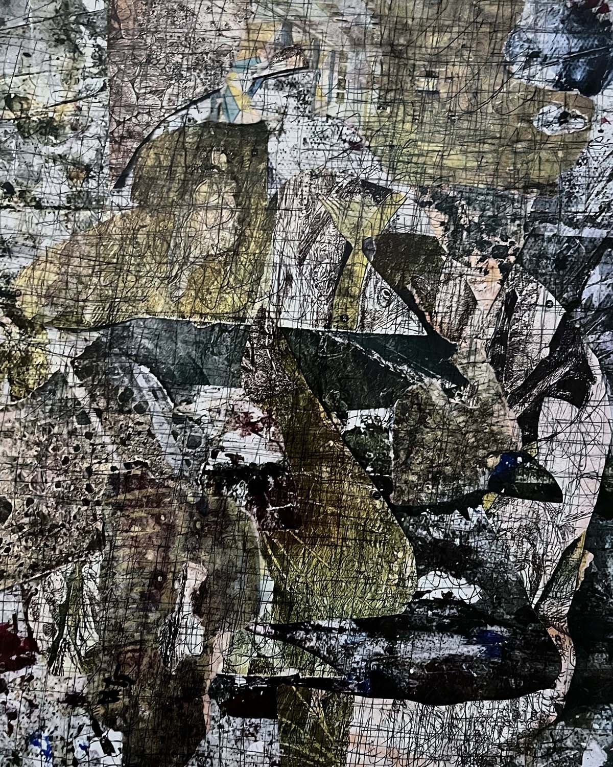 Bounding Painted collage 11x14