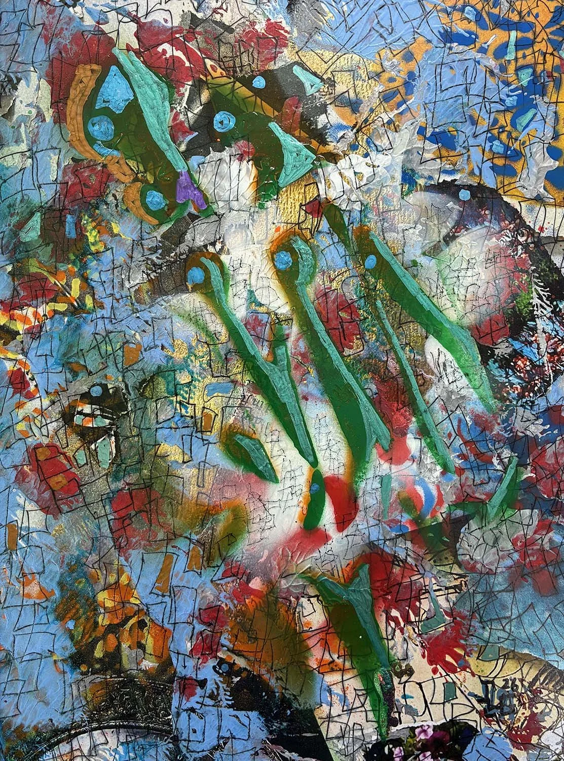  Universal  Acrylic enamel & ink on paper 11x14