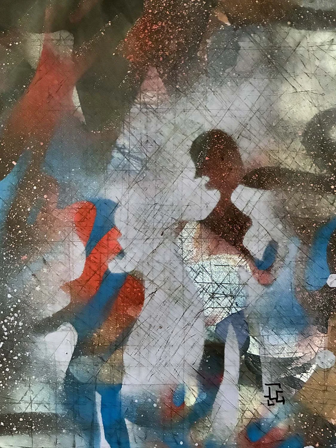  The Hoax  Mixed media on paper 11x13