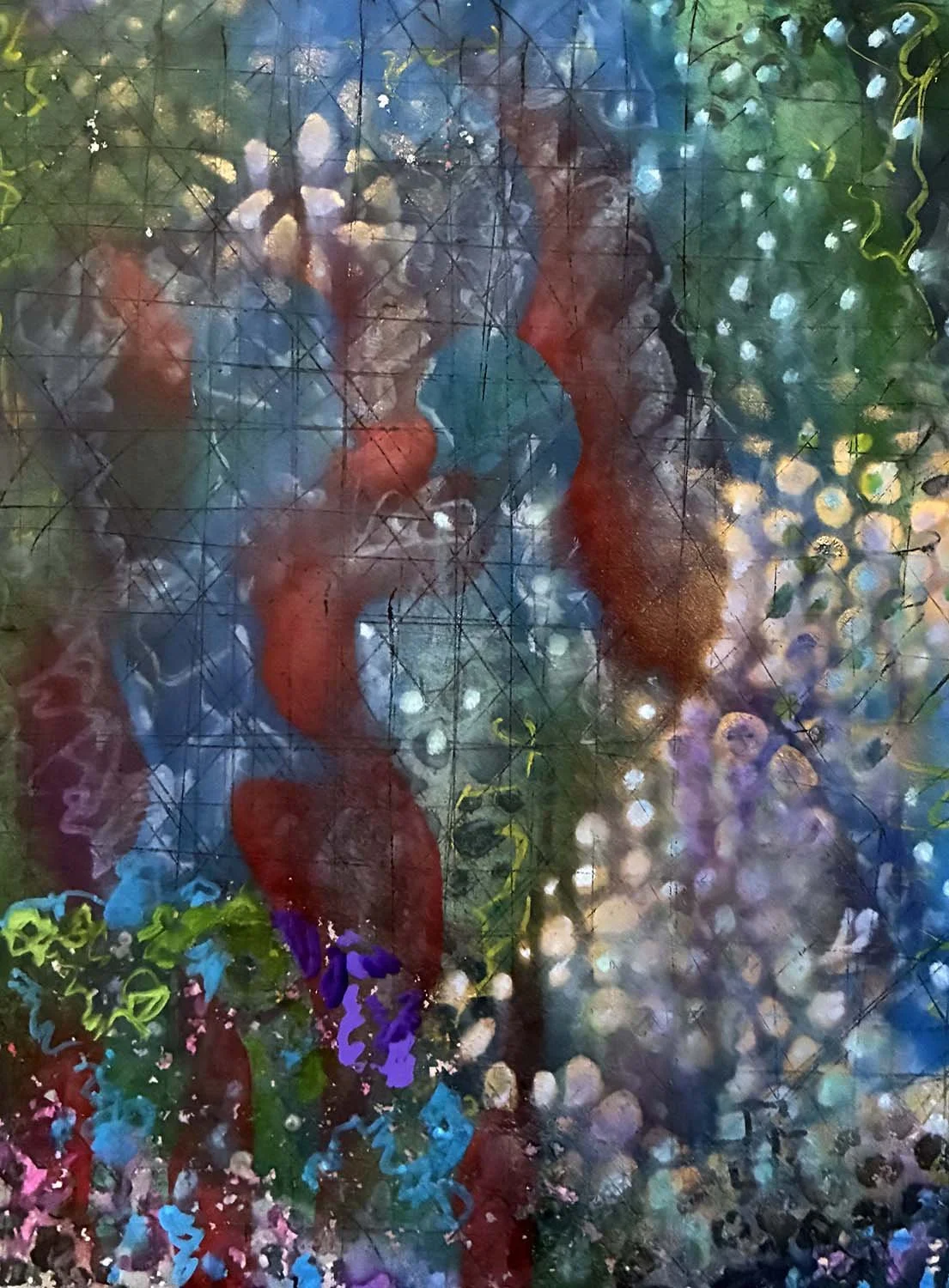  Soft Landing  Mixed media on paper 8x11