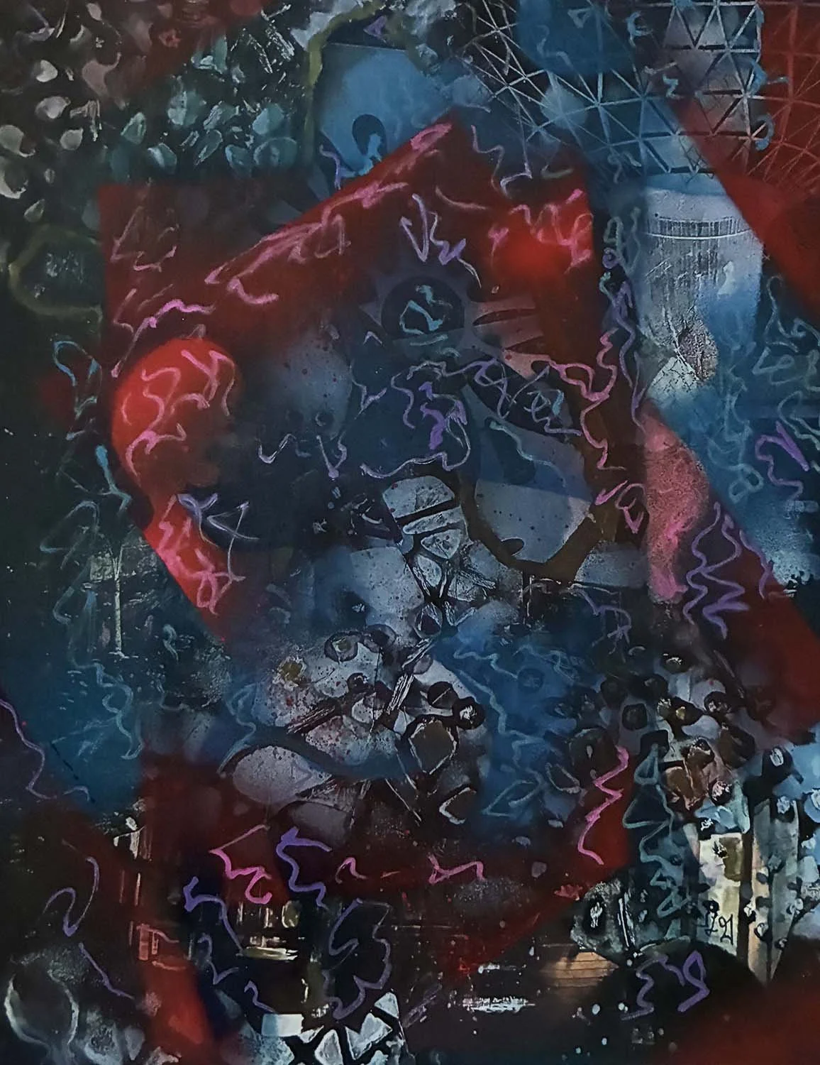  Transit  Mixed media on paper 10x13