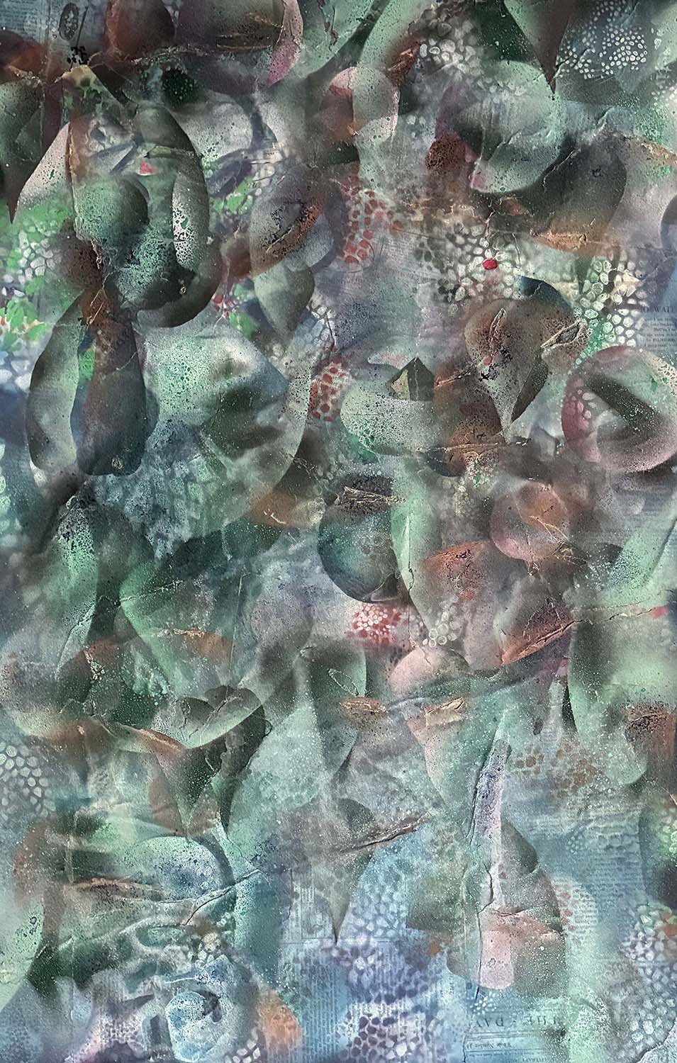  Image Float  Acrylic enamel & ink on board 24x36