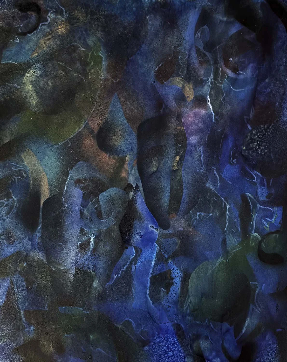  Leveraged Biome  Acrylic enamel & ink on paper 14x18