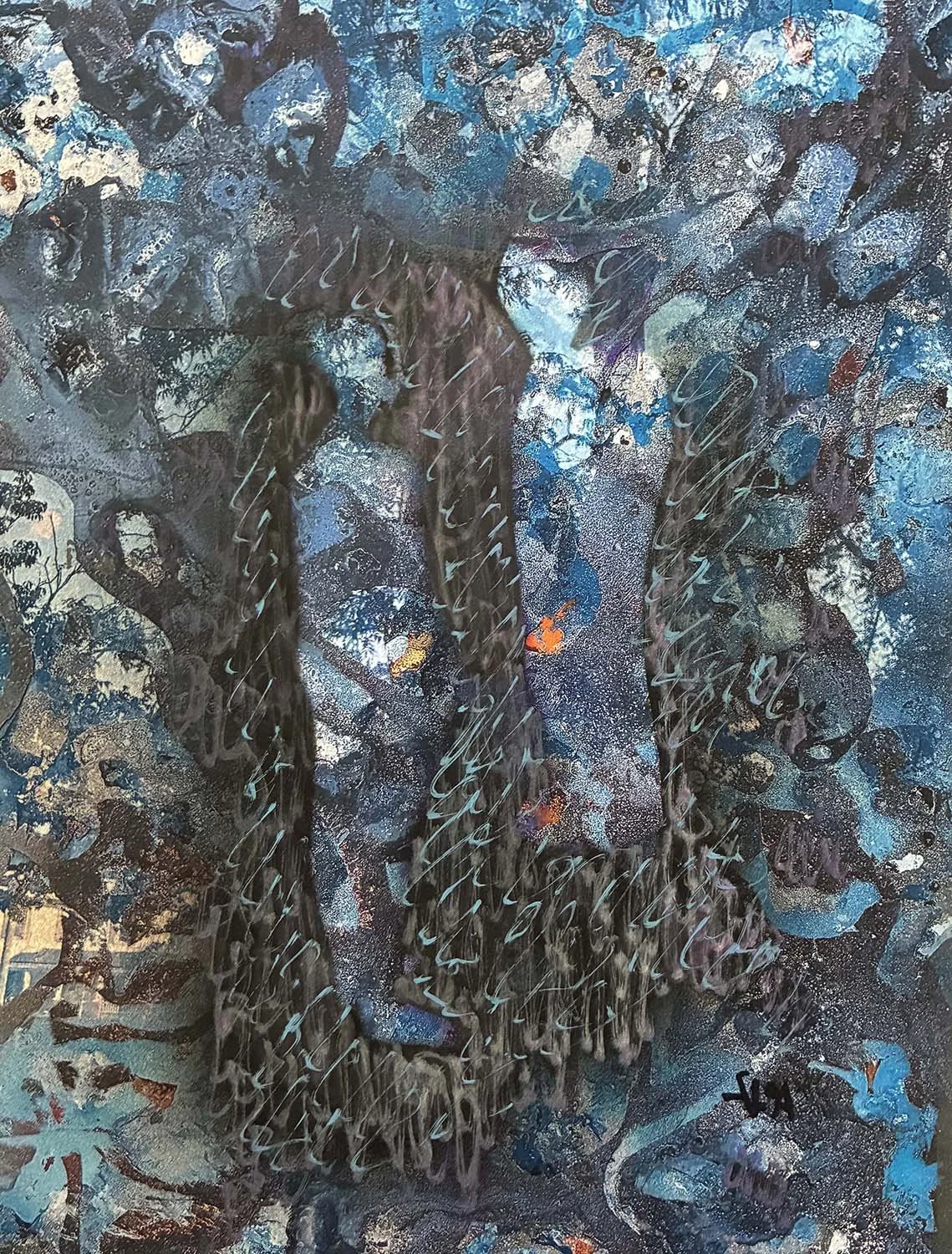  Joint Selves  Mixed media on paper 11x14